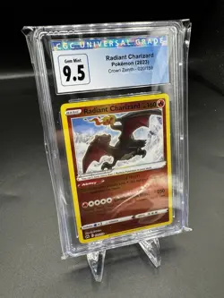 Radiant Charizard Pokemon Card 2023 CGC Graded 9.5 Gem Mint - Image 1
