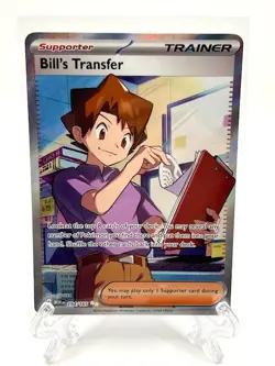 Bill’s Transfer Full Art 194/165 Scarlet & Violet 151 Pokemon TCG Trainer Card - Image 1