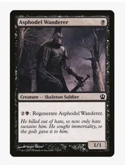 Asphodel Wanderer #77 Theros (THS) Magic Card In Protective Sleeve - Image 1