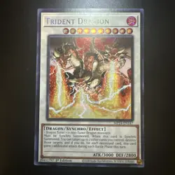x1 “Trident Dragon” / MP24-EN147 / Prismatic Secret Rare / Yugioh Card - Image 1