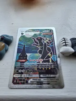 Pokemon TCG Evolving Skies - Umbreon VMAX (Moonbreon) Ultra Rare Holo Metal Card - Image 1