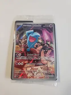 Pokemon TCG Destined Rivals Team Rockets Wobbuffet Promo Card 203 sealed - Image 1
