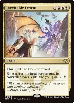 INEVITABLE DEFEAT x1 mtg NM-M Tarkir Dragonstorm 1 Rare - Image 1