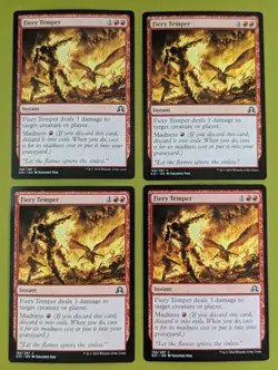Fiery Temper x4 Shadows over Innistrad 4x Magic the Gathering MTG - Image 1