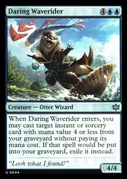 Daring Waverider (foil) Bloomburrow NM+ *Mythic Relics* - Image 1