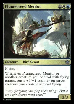 Plumecreed Mentor (foil) Bloomburrow NM+ *Mythic Relics* - Image 1