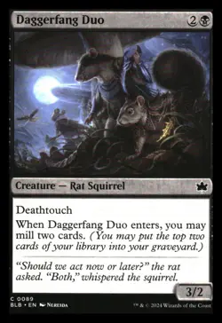 Daggerfang Duo (foil) Bloomburrow NM+ *Mythic Relics* - Image 1