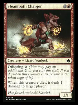 Steampath Charger (foil) Bloomburrow NM+ *Mythic Relics* - Image 1