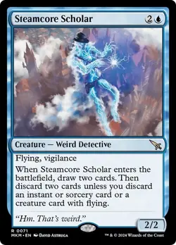 STEAMCORE SCHOLAR mtg NM-M Murders at Karlov Manor 1 Rare - Image 1