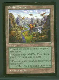 GRIFFIN CANYON rare 1997 Visions MTG Unplayed Near mint - Image 1