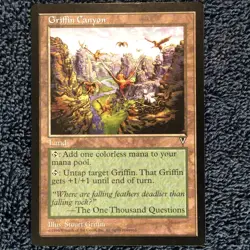 GRIFFIN CANYON rare 1997 Visions MTG Unplayed Near mint - Image 3