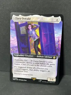 MTG Universes Beyond: Doctor Who Clara Oswald Extended Art 0332 - Image 1