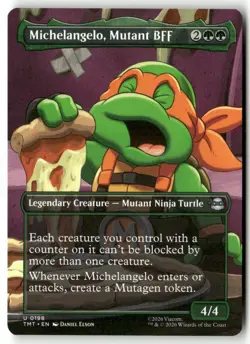 Michelangelo, Mutant BFF (Borderless) 0198 Uncommon Magic: The Gathering NM - Image 1