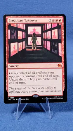 MTG Teenage Mutant Ninja Turtles Broadcast Takeover 0086 NM Mythic - Image 1