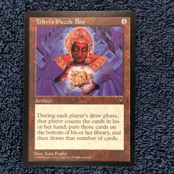TEFERI'S PUZZLE BOX rare 1997 Visions MTG Unplayed Near mint - Image 3