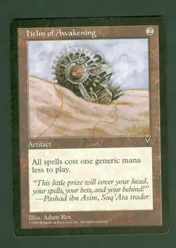 HELM OF AWAKENING uncommon 1997 Visions MTG Unplayed Near mint - Image 1