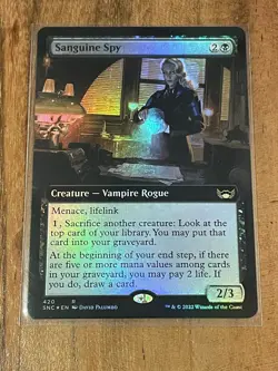 Sanguine Spy - Foil - Extended Art x1 - Streets of New Capenna - NM/M - Unplayed - Image 1