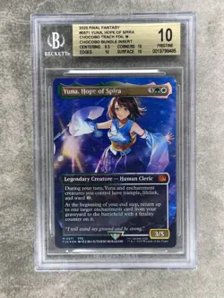Magic The Gathering Final Fantasy #0571 Yuna, Hope of Spira CHOCOBO TRACK BGS 10 - Image 1