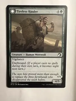 MTG Tireless Hauler/Dire-Strain Brawler 203/277 Innistrad Midnight Hunt Magic NM - Image 1