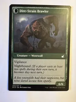 MTG Tireless Hauler/Dire-Strain Brawler 203/277 Innistrad Midnight Hunt Magic NM - Image 2