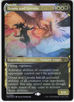 Drana and Linvala (Showcase) R March of the Machine 305 NM Foil - Image 1