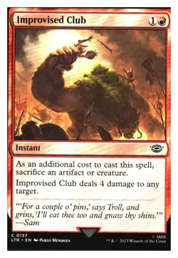 Improvised Club Lord of the Rings MTG - NM+ - Image 1