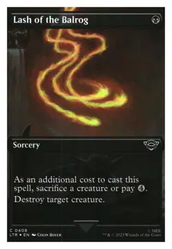 Lash of the Balrog (Borderless)(Foil) Lord of the Rings MTG - NM+ - Image 1