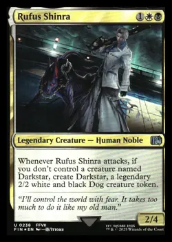 Rufus Shinra FOIL Final Fantasy MTG NM+ - Image 1