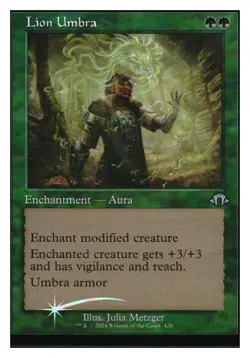 Lion Umbra (retro frame foil) Modern Horizons 3 MTG - NM+ MYTHIC RELICS - Image 1