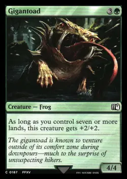 Gigantoad FOIL Final Fantasy MTG NM+ - Image 1