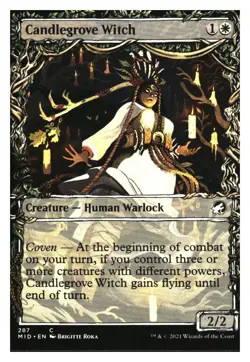 Candlegrove Witch (showcase) Innistrad: Midnight Hunt MTG - NM+ - Image 1