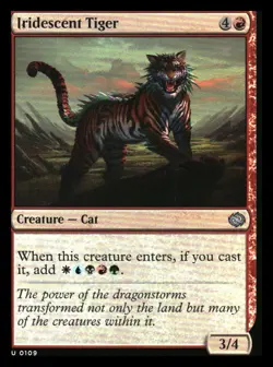 Iridescent TIger FOIL Tarkir: Dragonstorm MTG NM - Image 1