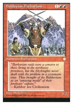 Balduvian Barbarians Ice Age MTG - NM+ - Image 1