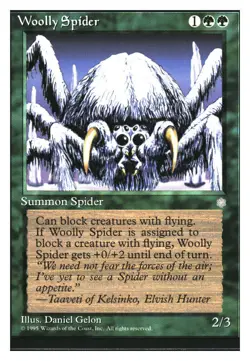 Woolly Spider Ice Age MTG - NM+ - Image 1