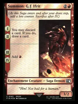 Summon: G.F. Ifrit FOIL Final Fantasy MTG NM+ - Image 1