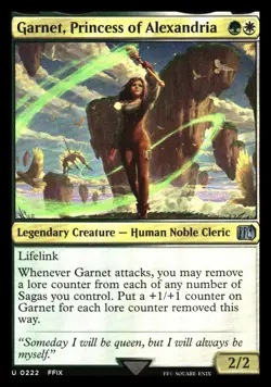 Garnet, Princess of Alexandria FOIL Final Fantasy MTG NM+ - Image 1