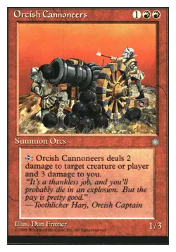Orcish Cannoneers Ice Age MTG - NM+ - Image 1