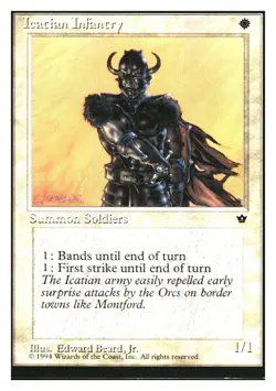 Icatian Infantry Fallen Empires MTG - LP - Image 1