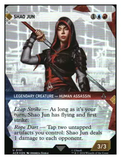 Shao Jun (showcase foil) Assassin's Creed MTG - NM+ Mythic Relics - Image 1