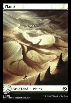 Plains (272) FOIL Tarkir: Dragonstorm MTG NM - Image 1