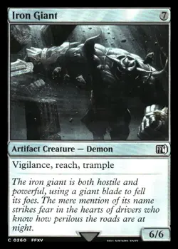 Iron Giant FOIL Final Fantasy MTG NM+ - Image 1