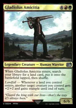 Gladiolus Amicitia FOIL Final Fantasy MTG NM+ - Image 1