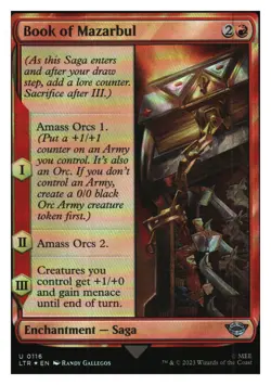 Book of Mazarbu - FOIL - Universes Beyond: LOTR - MTG - #116 NM+ - Image 1