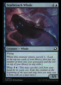 Starbreach Whale Foil Edge of Eternities MTG NM - Image 1