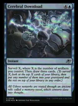 Cerebral Download Foil Edge of Eternities MTG NM - Image 1