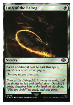 Lash of the Balrog (Foil) Lord of the Rings MTG - NM+ - Image 1