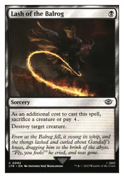 Lash of the Balrog Lord of the Rings MTG - NM+ - Image 1