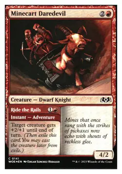 Minecraft daredevil (Foil) Wilds ofEldraine MTG - NM+ - Image 1