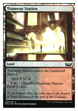 Tramway Station (Foil) Streets of New Capenna MTG - NM+ - Image 1