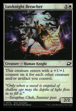 Luxknight Breacher Foil Edge of Eternities MTG NM - Image 1